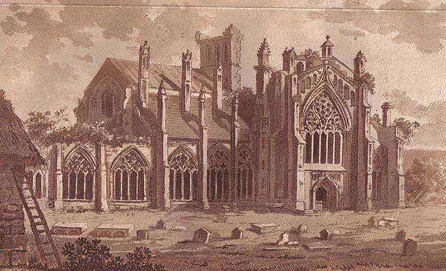 Melrose Abbey in 1810